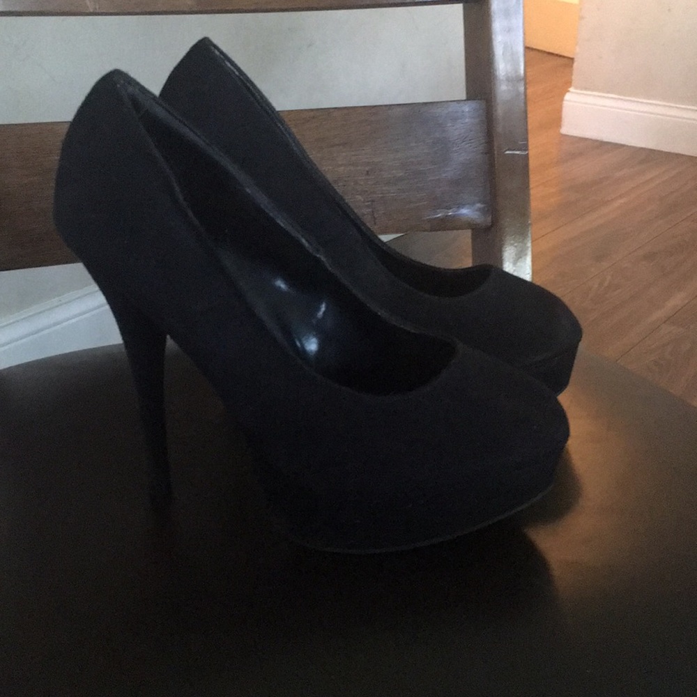 Black high heels